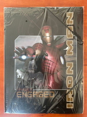 Iron Man PP Elastic Folder 25x35 new