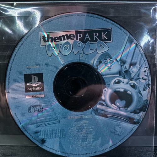 Theme Park World PS1 used, disc only