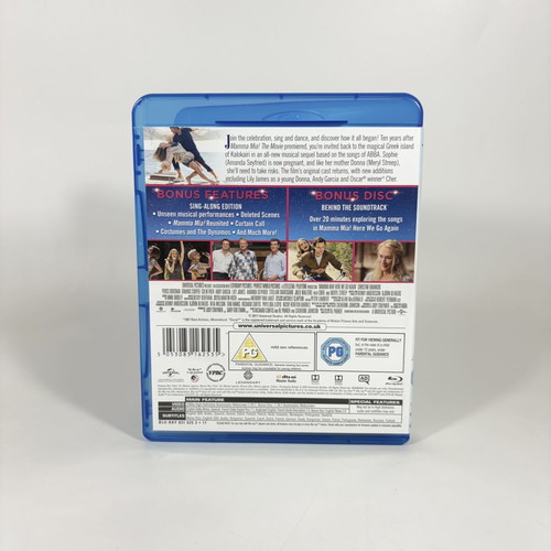 Mamma Mia! Here We Go Again Blu-ray like new with Greek subtitles