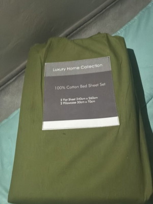 100% Cotton Bed Sheet Set, Luxury Home Collection