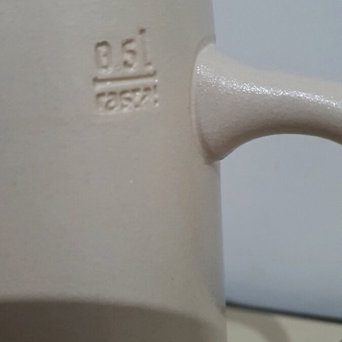 Franziskaner Kellerbier beer mug new, ceramic collectible