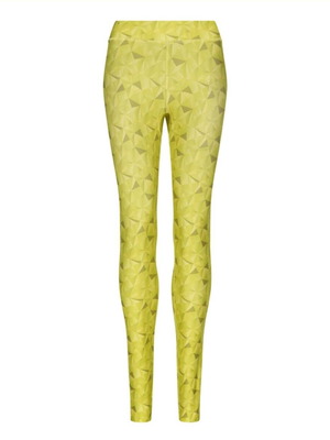 Printed leggings new, size XS, yellow