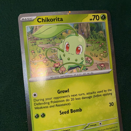 Pokémon TCG Chikorita Cosmos Holo new