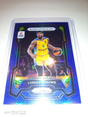 2023-24 Panini Prizm EuroLeague Basketball Lorenzo Brown bllue prizm /199