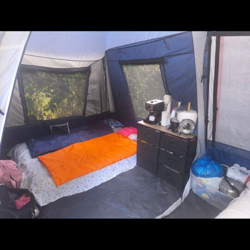 PANDA PORTAL camping tent for 8 people, double room 4+4