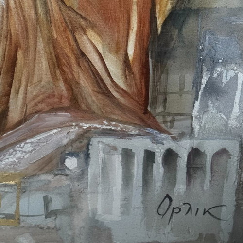 Orlik Synthesis oil painting on canvas like new, 80 x 100 cm