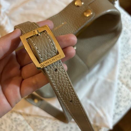 Bonendis leather handbag new, beige