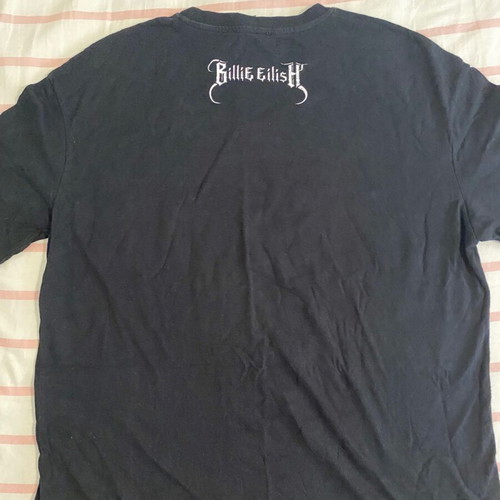 Billie Eilish t-shirt used, size S, black from Bershka