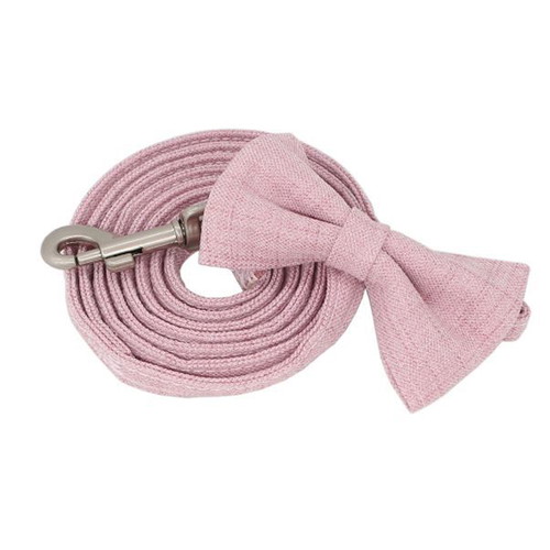 Dog leash pink with bow Miss Bow new