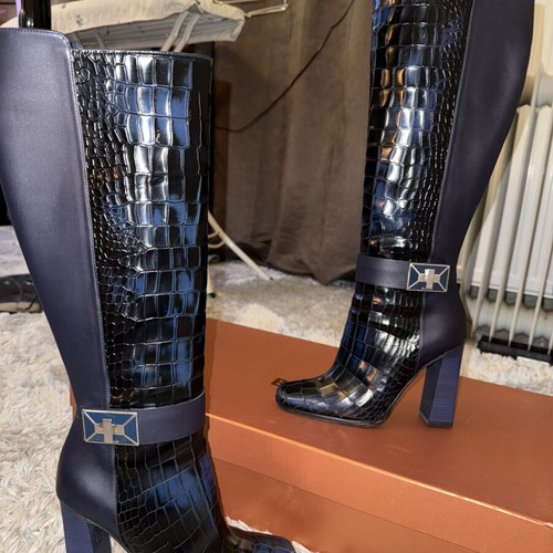 Baldinini boots new, dark blue with silver details, size 37