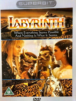 Labyrinth DVD μεταχειρισμένο, ταινία δράσης φαντασίας με αγγλικούς υπότιτλους