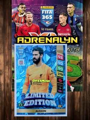 Κάρτα Alisson Limited Edition Fifa 365 2025 Andrenalyn XL καινούργια