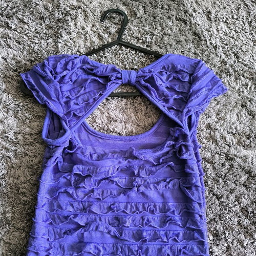 Terranova violet dress like new, size XS with bow detail