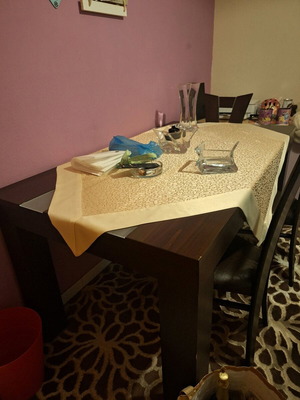 Τραπεζαρία με 3 καρέκλες μεταχειρισμένη, Μ160×Π90×Υ80cm