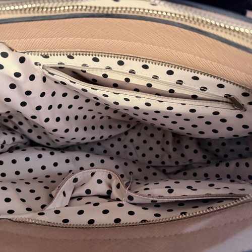 Handbag used, beige, in good condition