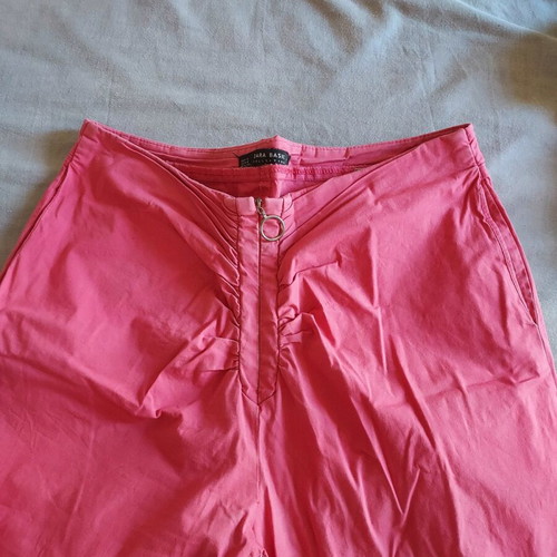 Zara ροζ ελαστικό παντελόνι medium σαν καινούργιο