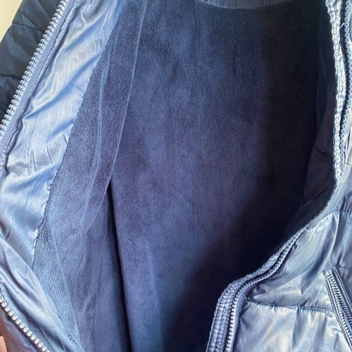 Mayoral kids padded coat 6 years 116cm blue winter with fur used