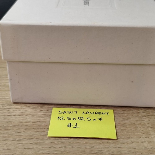 Saint Laurent empty box used 12.5 x 12.5 x 7 cm