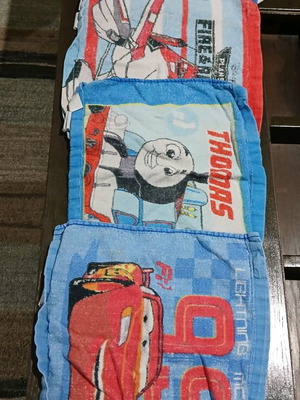 Children's towels used, pack of 4 pieces