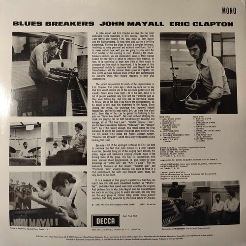 John Mayall with Eric Clapton Blues Breakers LP new edition 2016 sealed