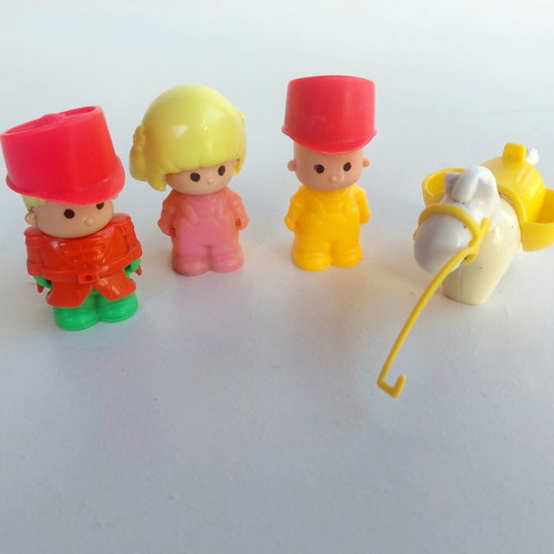 Pin Pon 1983 Lyra figurines like new, vintage toys