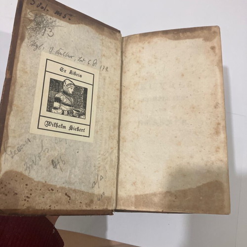 French books 3 volumes used, OEUVRES COMPLETES DE SALOMON GESSNER 1807