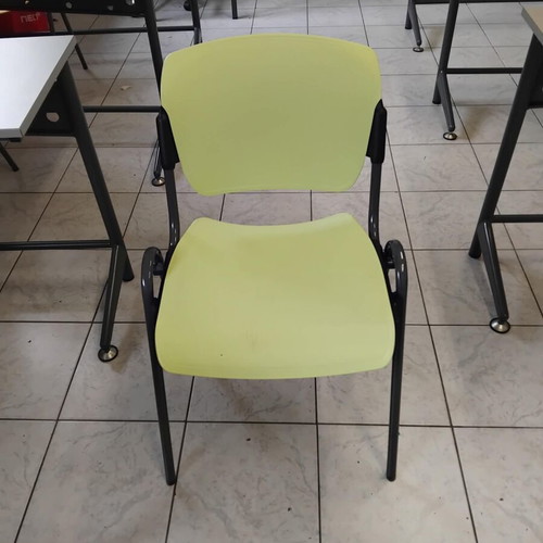 Training chairs like new, pack of 16, green and yellow