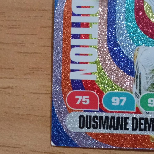 Panini World Cup 2026 Adrenalyn XL Limited Edition Dembele card used, small size