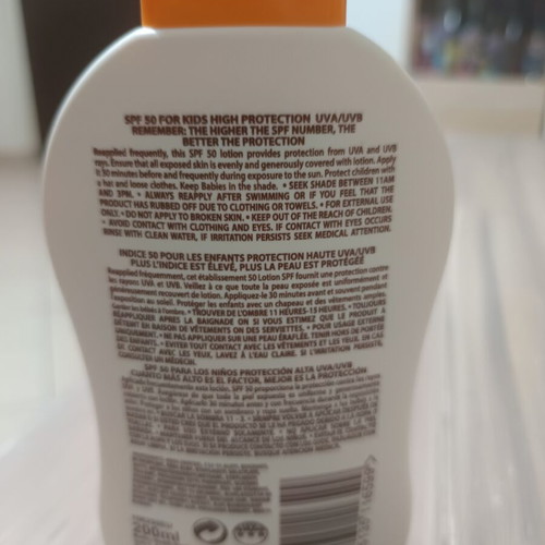 Malibu Kids Sunscreen Lotion SPF 50 200 ml new, water resistant