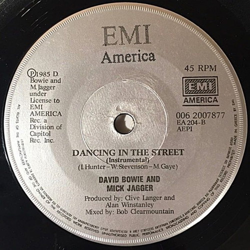 David Bowie / Mick Jagger Dancing in the Street single 45'' new
