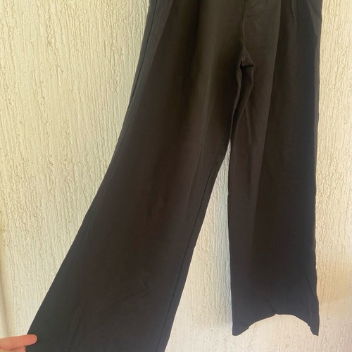 Zara women pants small black like new, wide leg