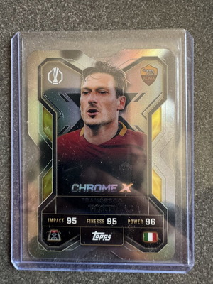 Francesco Totti Chrome X Black Parallel card Topps Match Attax Extra 25/26