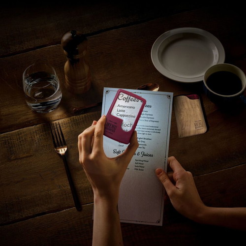 Menu magnifier with light new