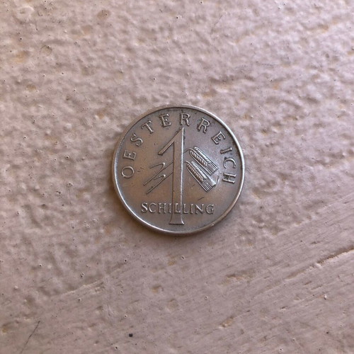 Austria 1 Schilling 1935 coin used, collectible interwar