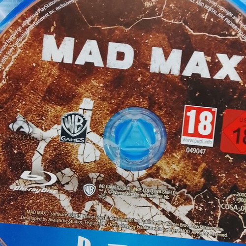 Mad Max PS4 game like new