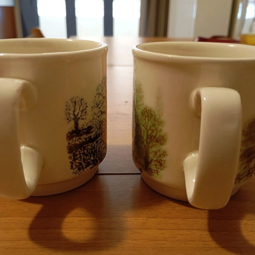 Porcelain English Mugs Like New