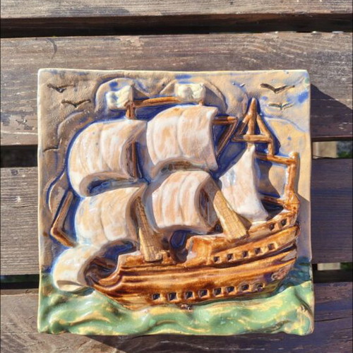 Dutch ceramic decoration like new, 20x20 cm, wall mountable