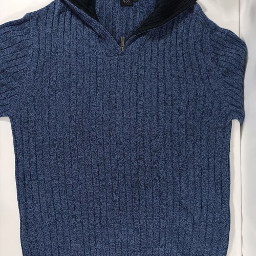 NGS Men’s Knitted Sweater Blue Half Zip Like New