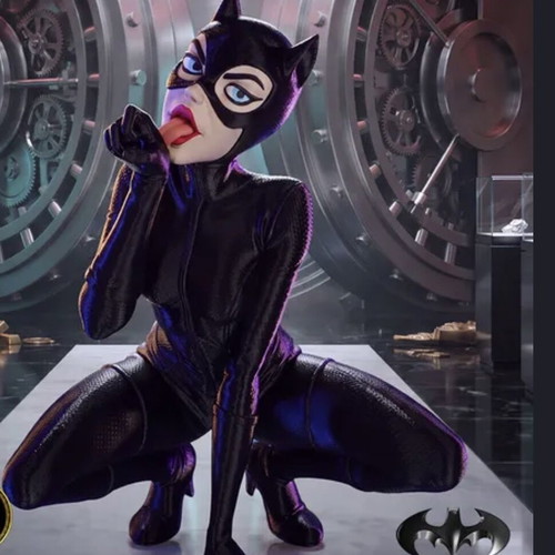 Catwoman 3D printed figure 32 cm, collectible decoration