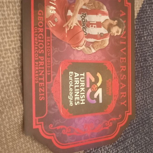 Georgios Printezis Panini Crown Royale Anniversary card numbered 49 new
