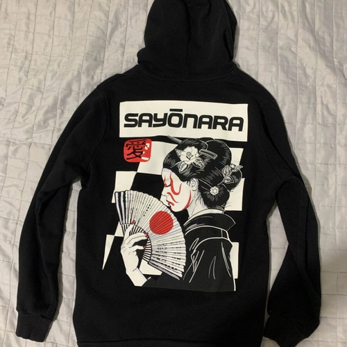 Down Up hoodie size L black like new