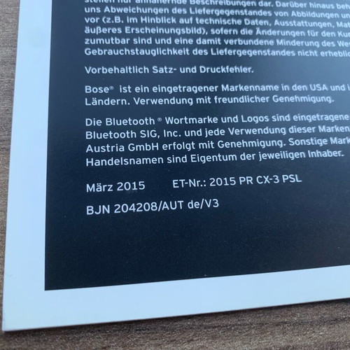 Mazda CX-3 brochure new, prospectus