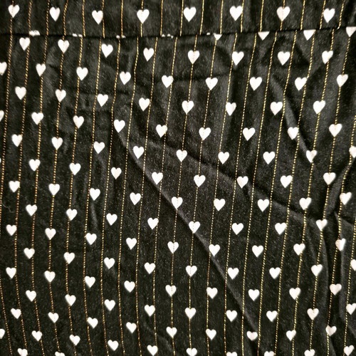 Vassia Kostara kimono like new, lurex fabric with heart design, one size