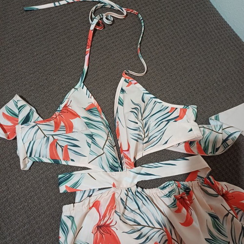 Shein Tropical Print Maxi Dress new, size M
