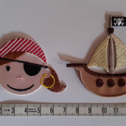 Children's iron-on patches new, set of 2 motifs