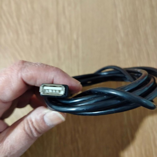Cable USB A Male - A Female extension 3m black like new