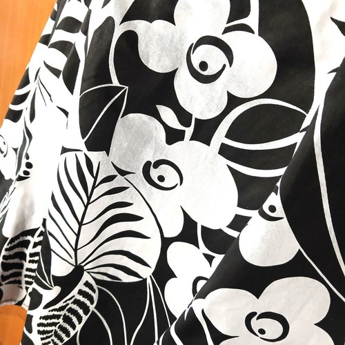 Strapless Dress black and white floral pattern made in Italy like new