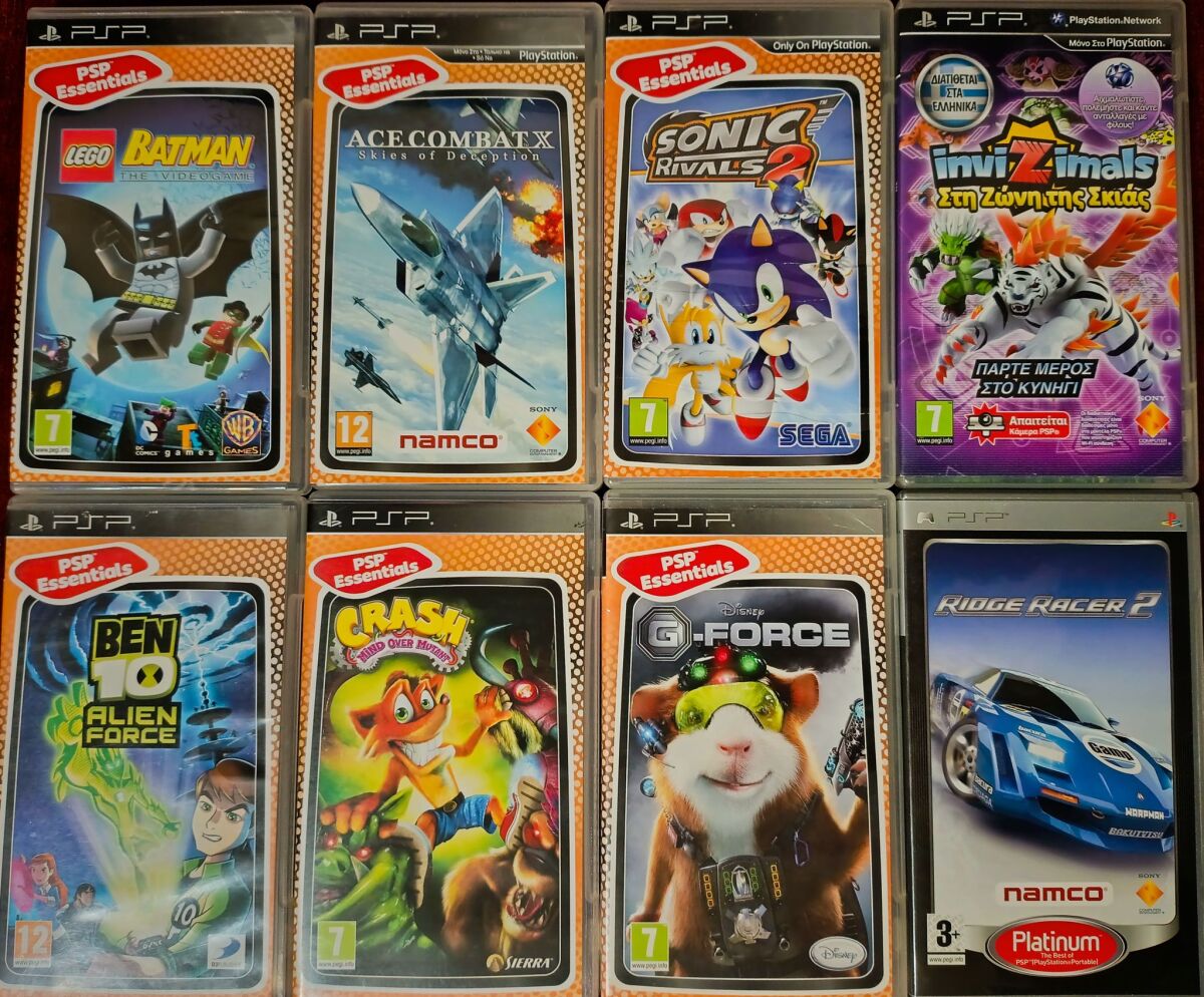 PSP games like new, set of 8, action… - € 95,00 - Vendora.cy