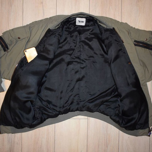 Acne Hydra Oversized Bomber Jacket like new, size 34, green