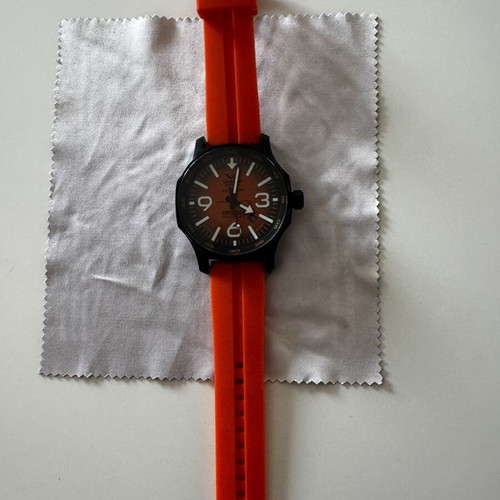 Vostok Europe Expedition North Pole-1 men's watch like new, black and orange